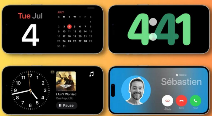 枝江苹果手机维修分享iOS17横屏充电待机显示有什么好处 