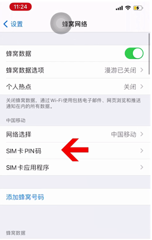 枝江苹果14维修网分享如何给iPhone14的SIM卡设置密码 