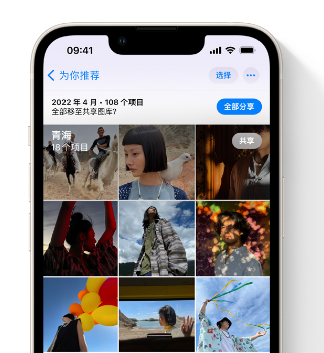 枝江苹果维修网点分享在 iPhone 上使用共享图库 