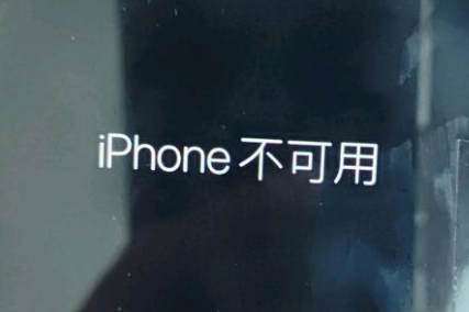 枝江苹果服务网点分享锁屏界面显示“iPhone 不可用”如何解决 